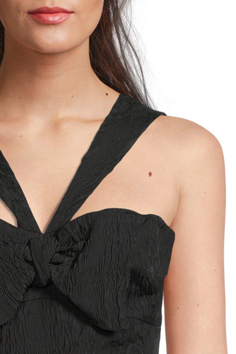 BOW DETAIL MINI DRESS BLACK 5