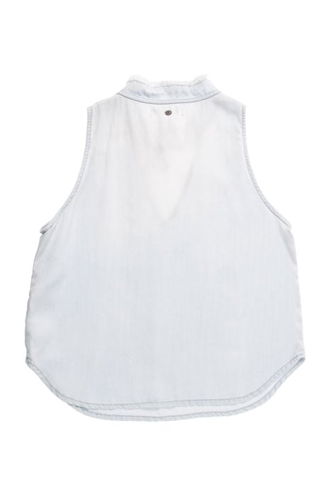 GIRLS SIL TOP STYLISH BLUE 2