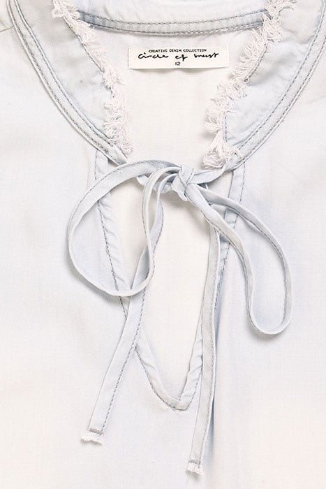 GIRLS SIL TOP STYLISH BLUE 3