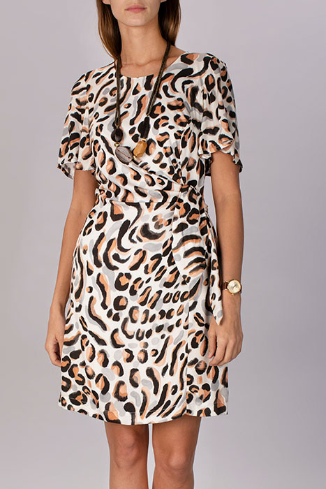 BOW DETAIL DRESS MULTI 6