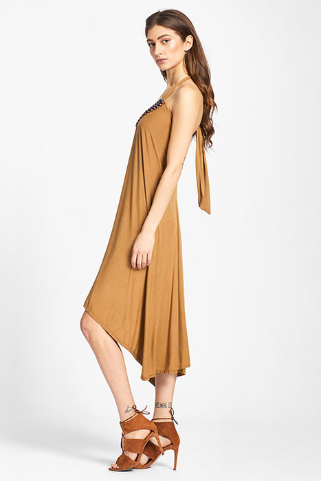 ELUANA DRESS OCRE 4