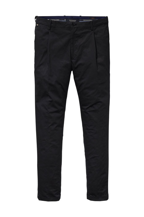BLAKE - CHIC PLEATED CHINO PANT BLACK 1