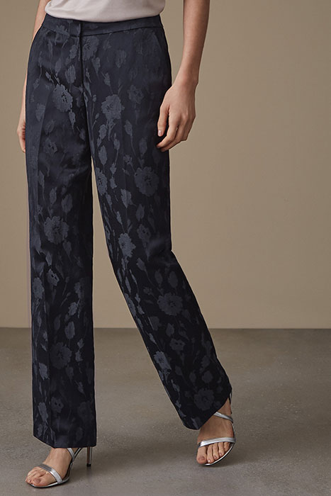 PEONY TROUSER-JACQUARD TR NAVY 3