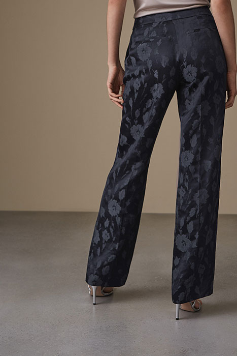 PEONY TROUSER-JACQUARD TR NAVY 4