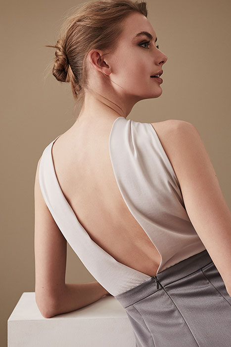 MAISIE-CONTRAST DRESS ASH PINK 7