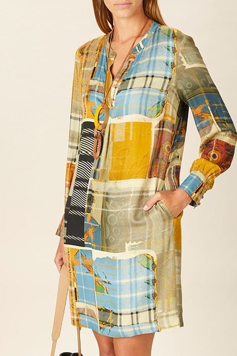 DRESS WITH BIG CUFFS MIX I 2