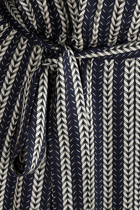 DRESS LS POLOCOLLAR + BELT BLUE 5