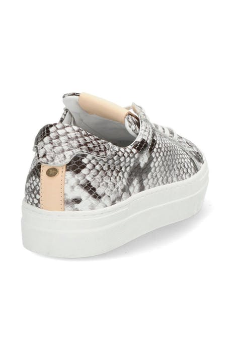 SNEAKER SNAKE PRINTED LEATHER OFF WHITE 2