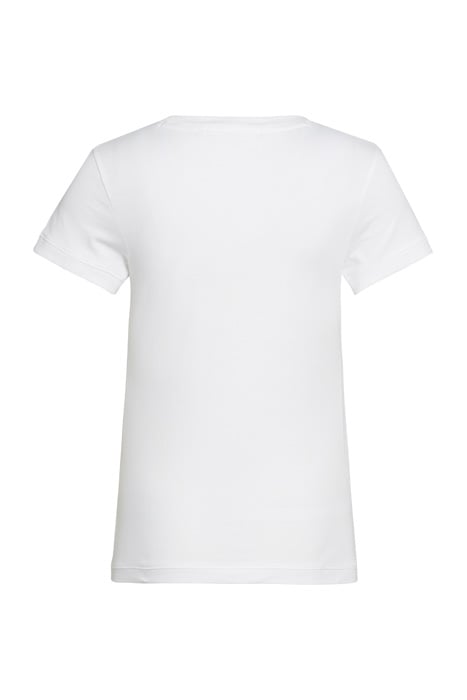CK EMBROIDERY SLIM T WHITE by Calvin Klein