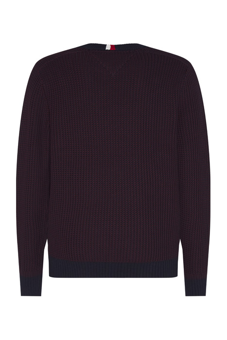 BOLD TEXTURE SWEATER RED 1