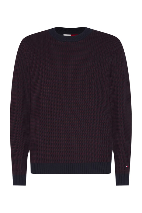 BOLD TEXTURE SWEATER RED 2