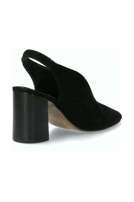 SLINGBACK SHOE 8,5 CM SUEDE BLACK 4