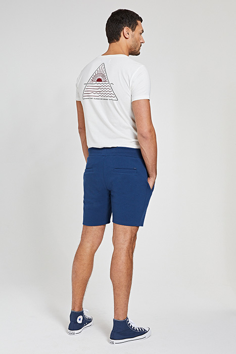 MEN PIQUE SWEAT SHORT MAVIS JEANS BLUE 3