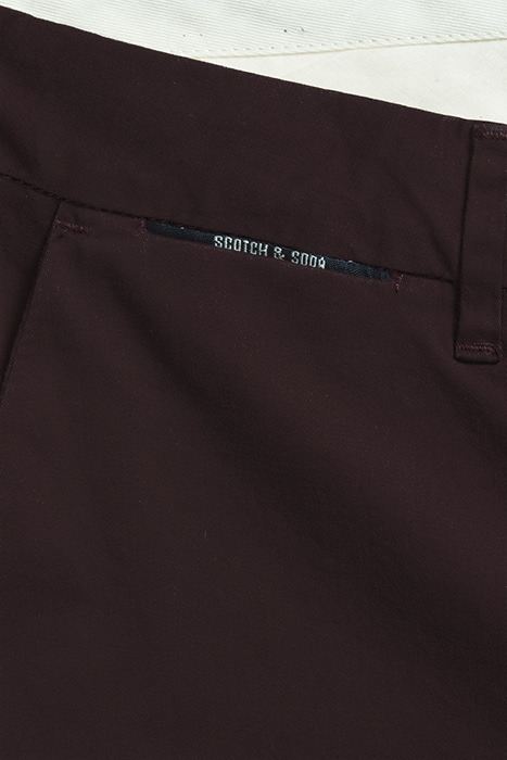 STUART- CLASSIC CHINO COTTON QUALITY BORDEAUBERGINE 6