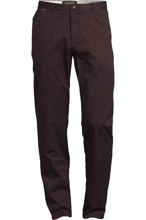 STUART- CLASSIC CHINO COTTON QUALITY BORDEAUBERGINE 1