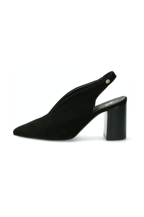 SLINGBACK SHOE 8,5 CM SUEDE BLACK 6