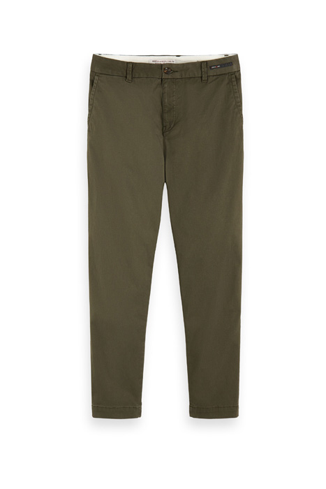 FAVE- CLASSIC TWILL CHINO IN ORGANIC QUALITY ARMY 1