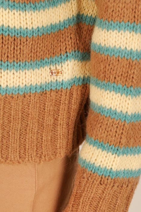 STRIPED PULLOVER BROWN CM 5