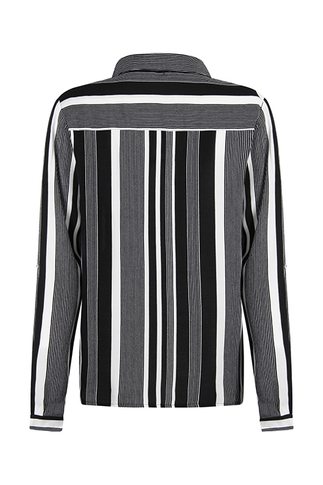 BLOUSE OVERSIZED STRIPE BLACK 2