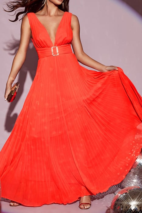 SHAE MAXI DRESS ROUGE RAGE 4