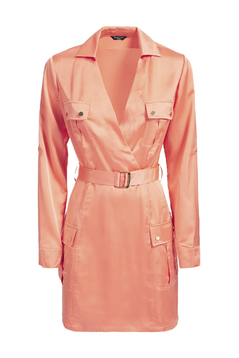 KIMBERLY SHIRT DRESS PEACH FLOWER 8