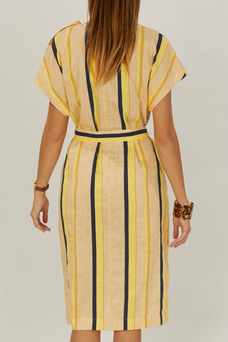 DRESS CHESTPKT FLAP YELLOW 6