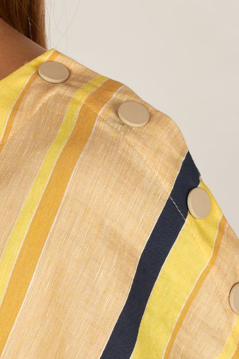 DRESS CHESTPKT FLAP YELLOW 2