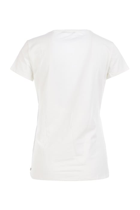 V- NECK TEE SS + DECO OFF WHITE 3