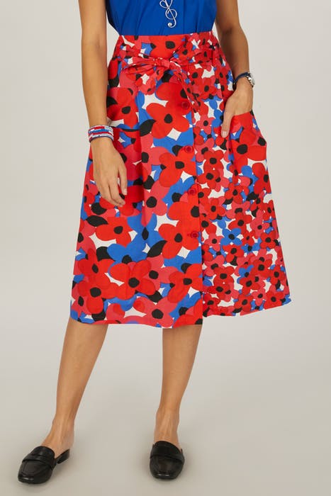 SKIRT APPLIED POCKETS + BELT S00227 2