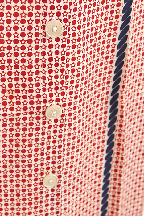 LONG SKIRT FRONT PLACKET RED 3