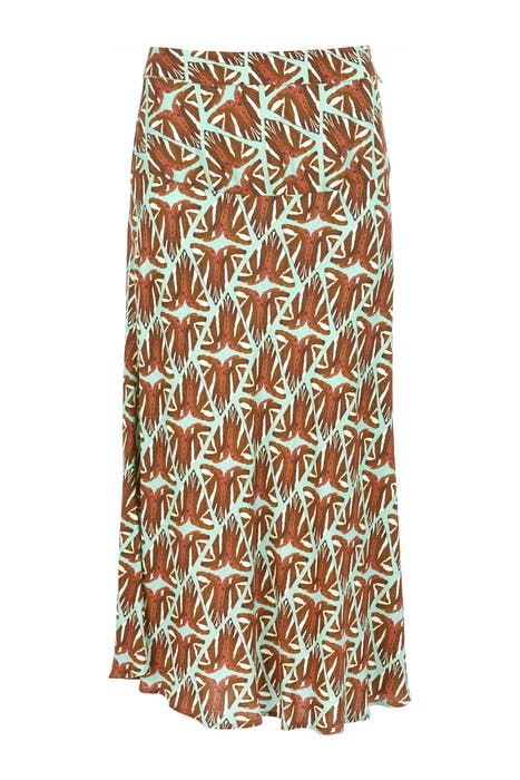 River Woods Wide Skirt Yoke Brown Maat: 38 | Maxi Rokken Outlet | Dames | Bruin
