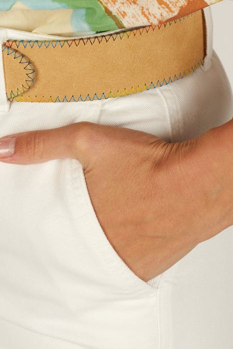 MID HIGH WAIST WIDE LEGS OFF WHITE 2