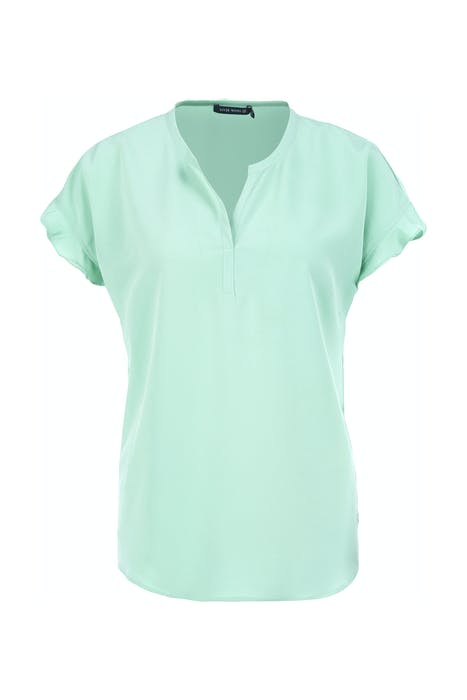 SHIRT VNECK TOP RUCHE ARMHOLE MINT 1