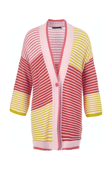 CARDIGAN MULTICOL SHSL PINK 1