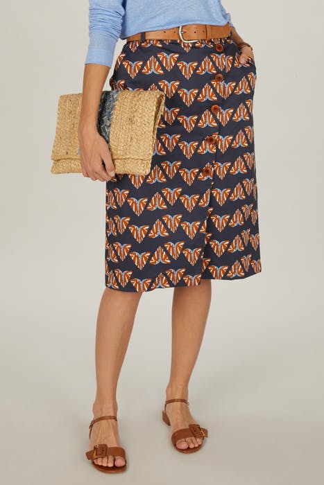 KNEESKIRT BUTTONFRONT CLOSURE S00233 4