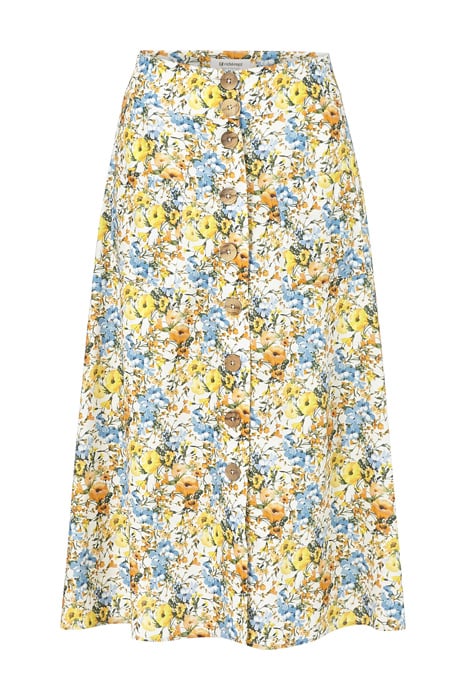 MIDI SKIRT PRINTED WHITE 1