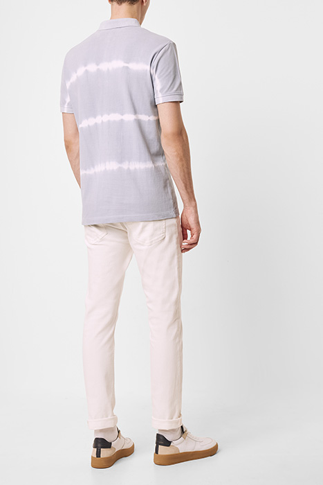 BATIK DYE PIQUE POLO SHIRT DUSTY BLUE 2