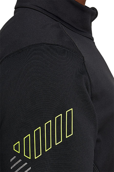 LITE-SHOW WINTER 1/2 ZIP TOP PERFORMANCE BLACK/GRAPHITE GREY 9
