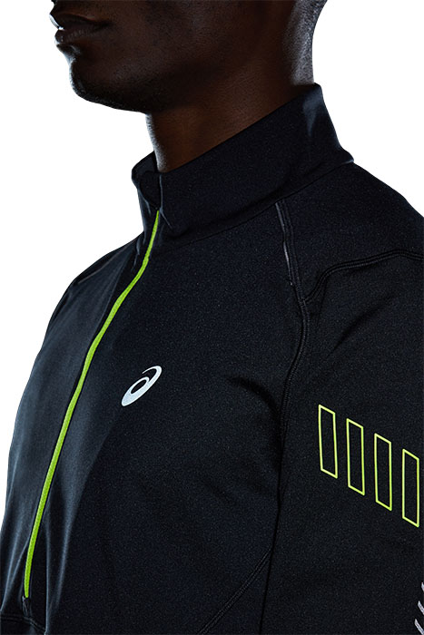 LITE-SHOW WINTER 1/2 ZIP TOP PERFORMANCE BLACK/GRAPHITE GREY 10