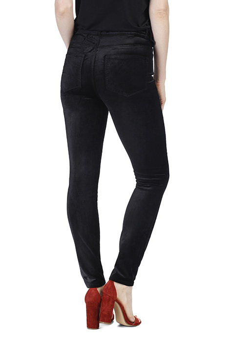 HOXTON VELVET SKINNY BLACK OVERDYE 2