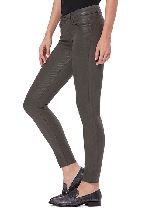 VERDUGO ANKLE RAW HEM CHIVE LUXE COATING 3