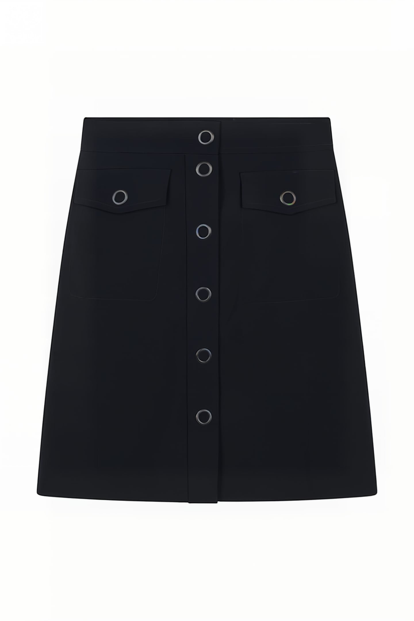 PANEL BUTTON SKIRT NAVY 1