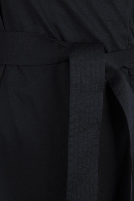 BELTED WRAP DRESS BLACK 3