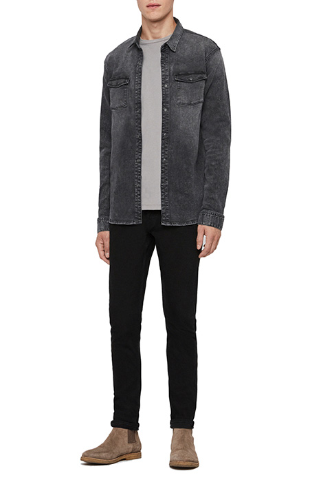 BISK SHIRT WASHED BLACK 5