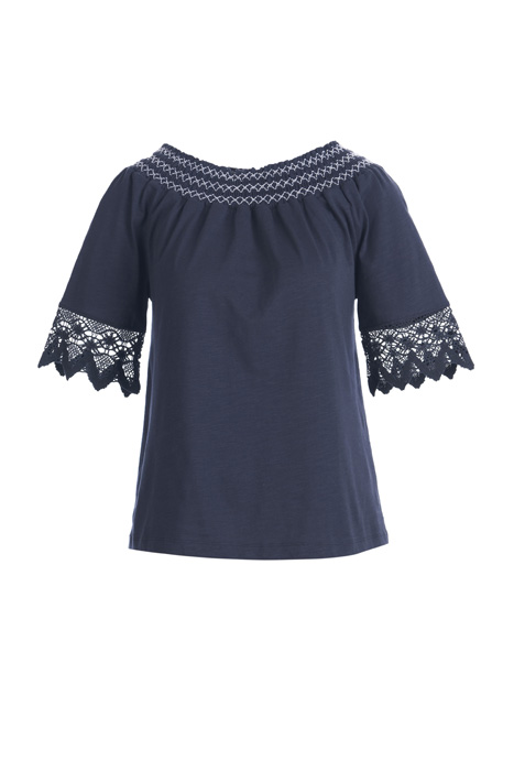 OFF SHOULDER T-SHIRT BLUE 1
