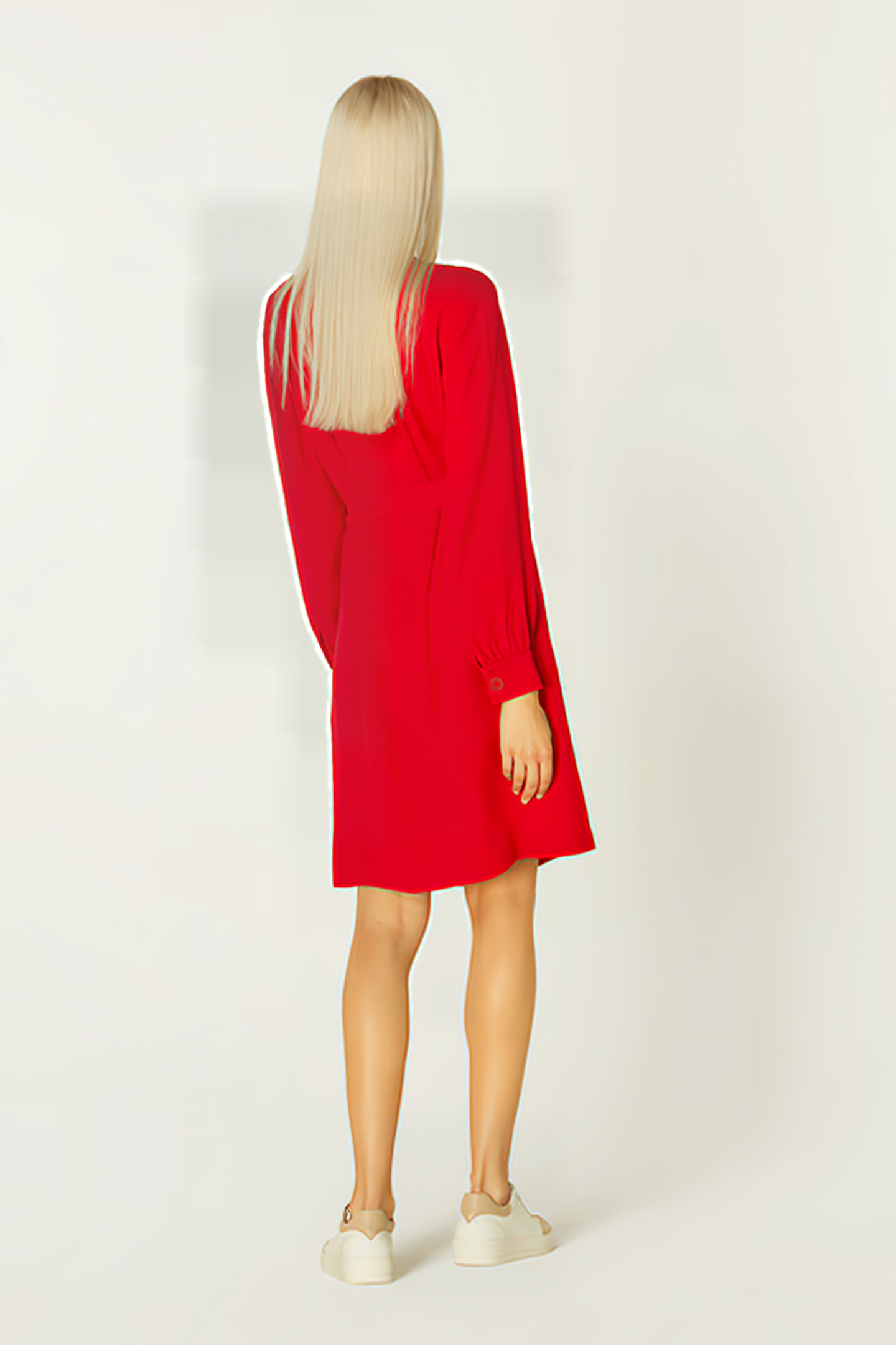 MILLER MIDI DRESS DEEP RED 4