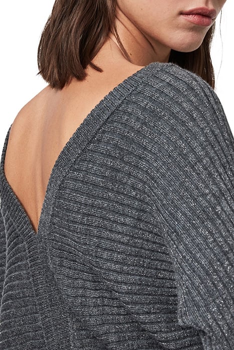 EVA METAL DRESS CHARCOAL GREY 2