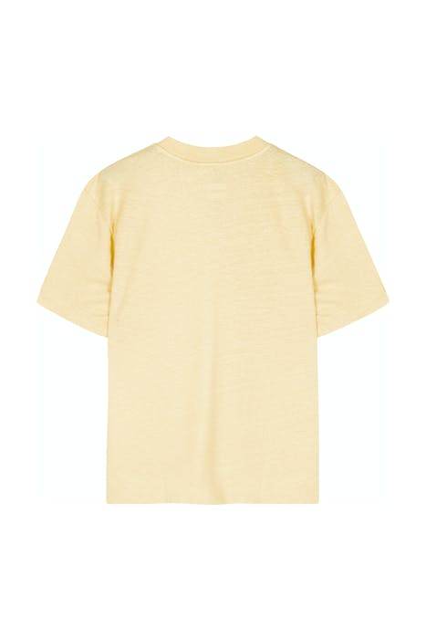 LOW V-NECK TEE LINEN VANILIA 2