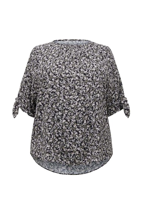 JENNY COLD SHOULDER CURVE TOP JUNIPER DITSY 1