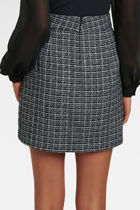 BETHANY BOUCLE MINI SKIRT NAVY 2